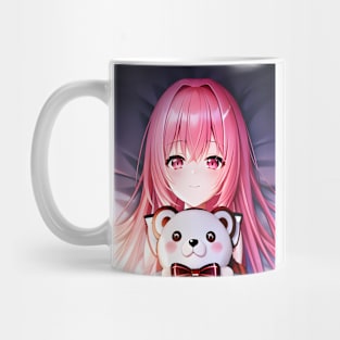 Ai - Anime Girl Holding a Bear Doll 6 Mug